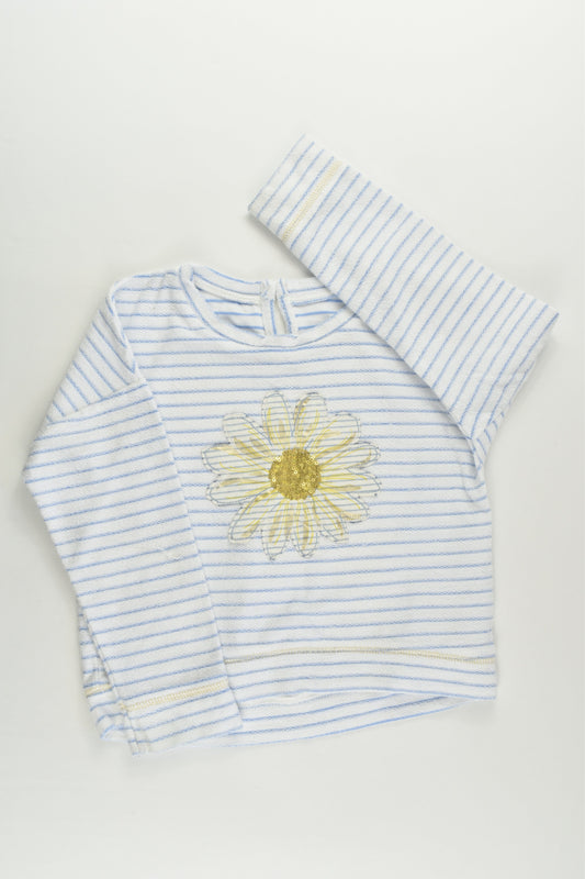Mothercare Size 5 (Up to 110 cm) Stripes and Flower Sweater