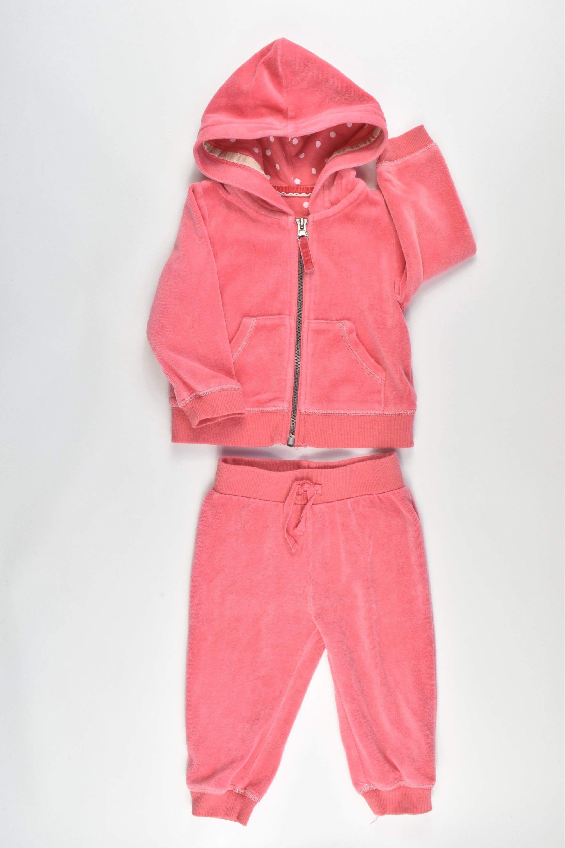 Mothercare Size 6-9 months Velour Hoodie and Pants