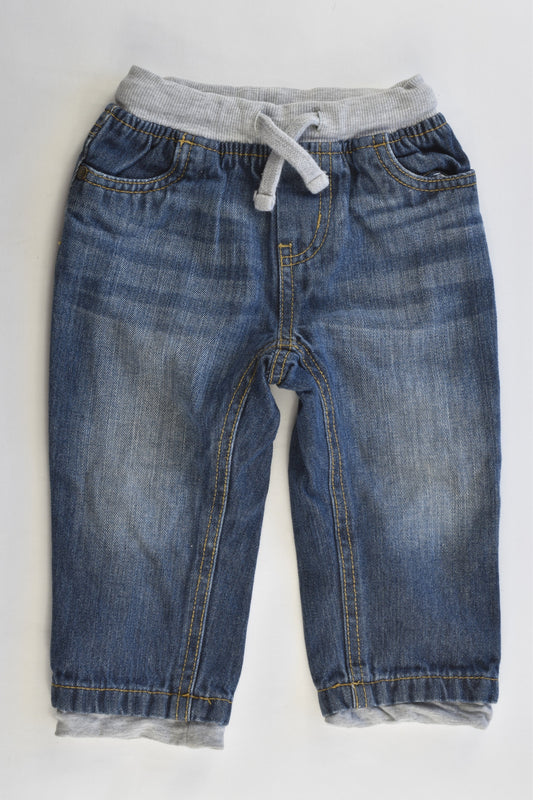Mothercare Size 9-12 months (0) Lined Denim Pants
