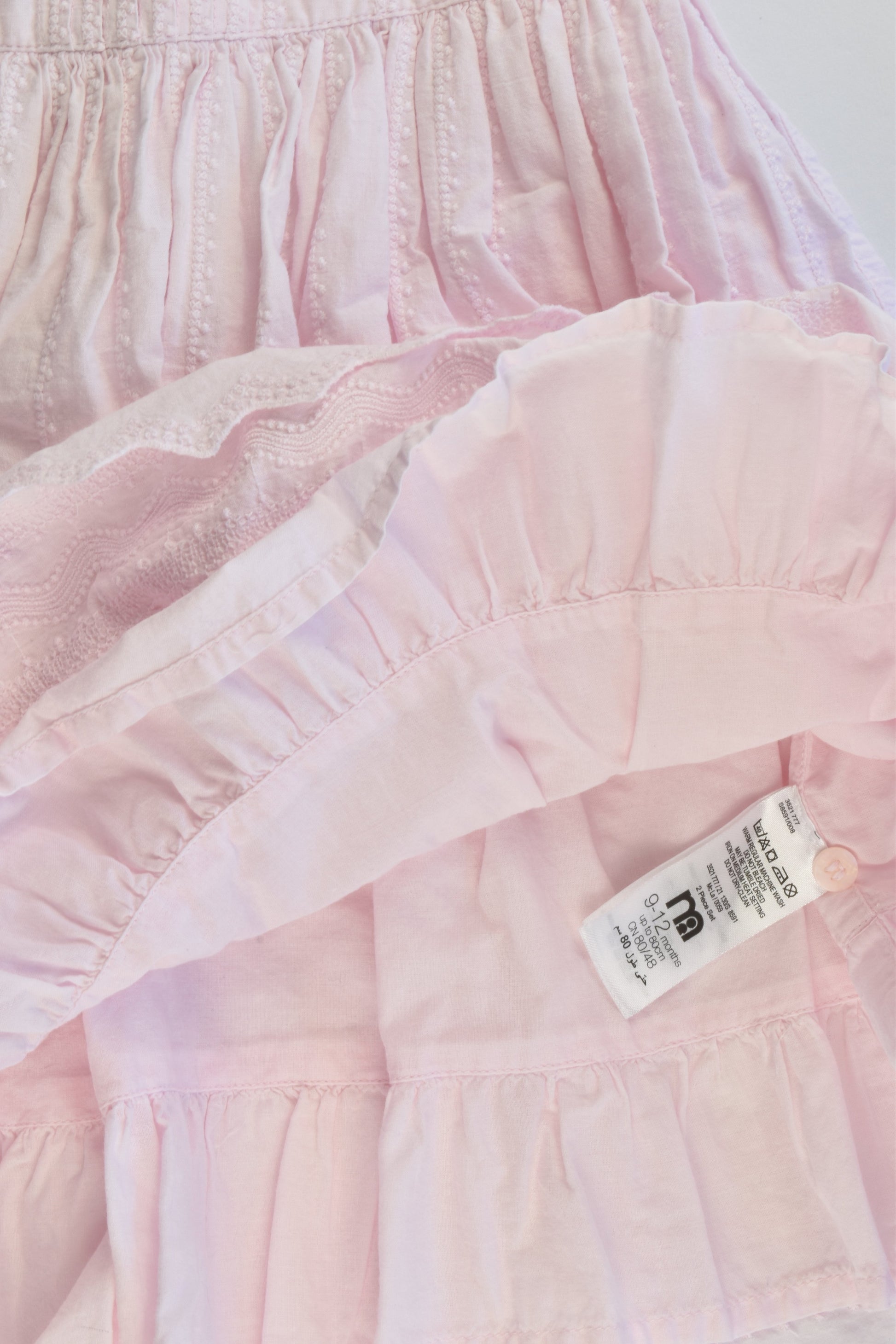 Mothercare Size 9-12 months Layered Dress with Matching Bloomers