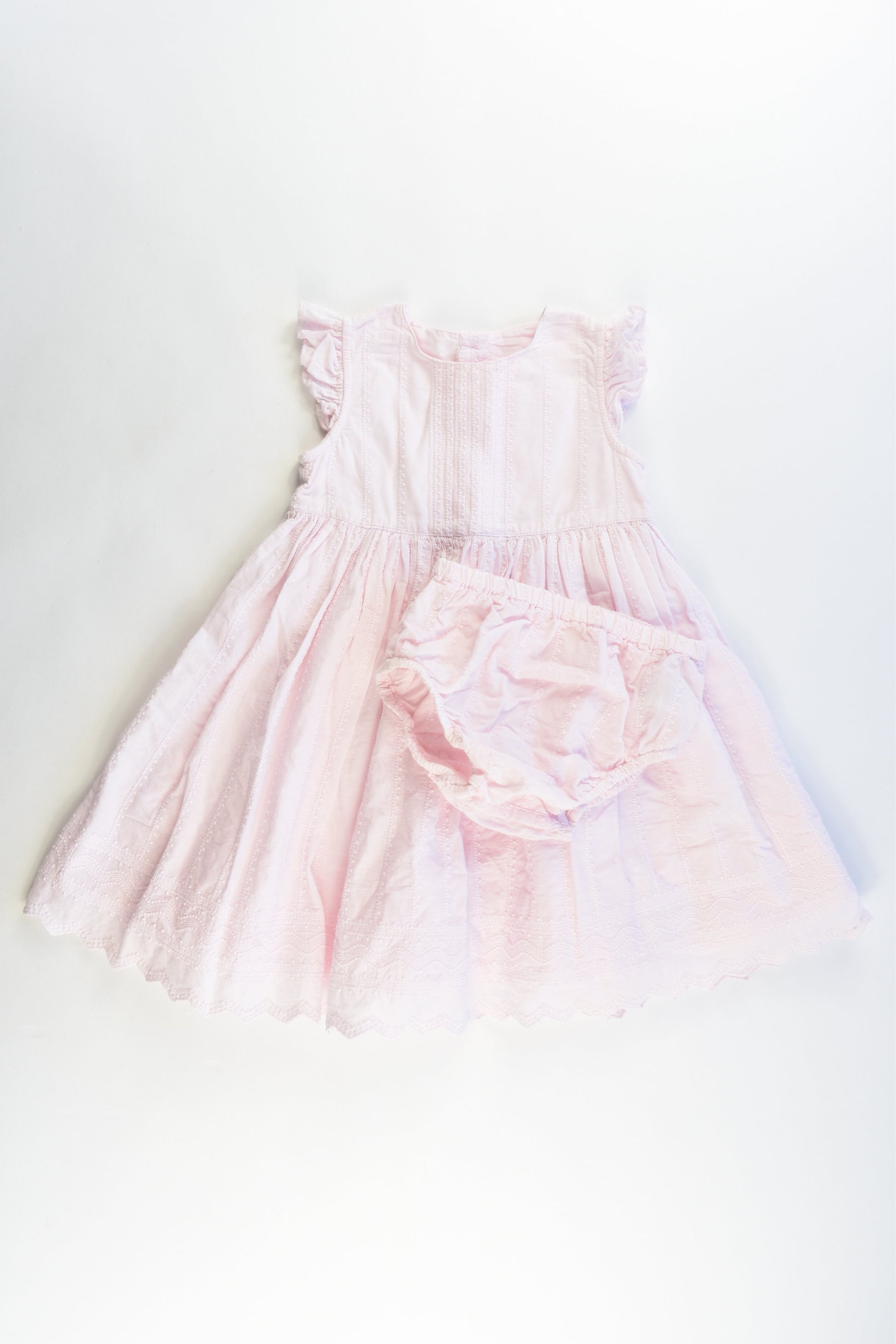 Mothercare Size 9-12 months Layered Dress with Matching Bloomers