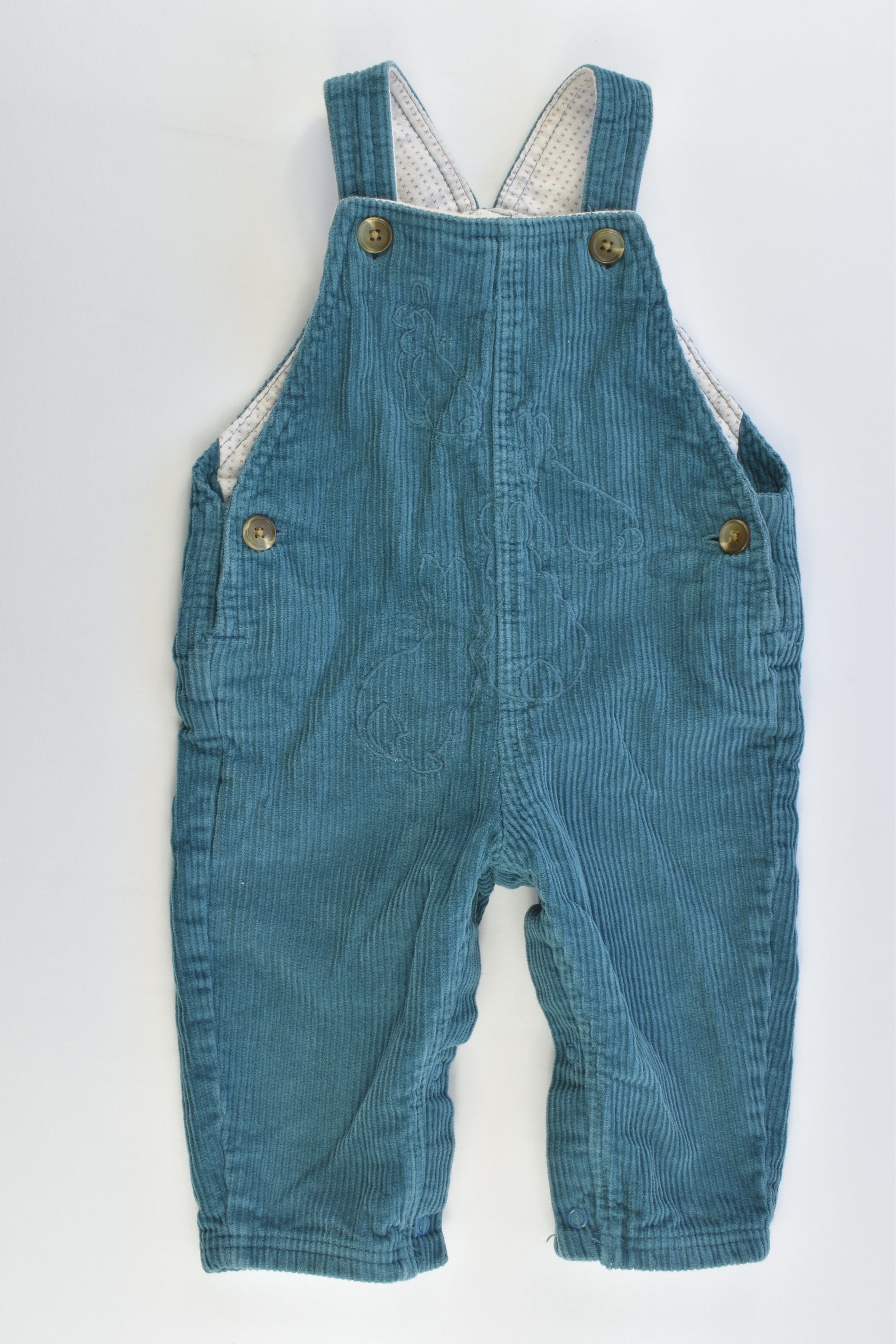 M&S Size 0 (6-9 months, 72 cm) Peter Rabbit Lined Cord Overalls