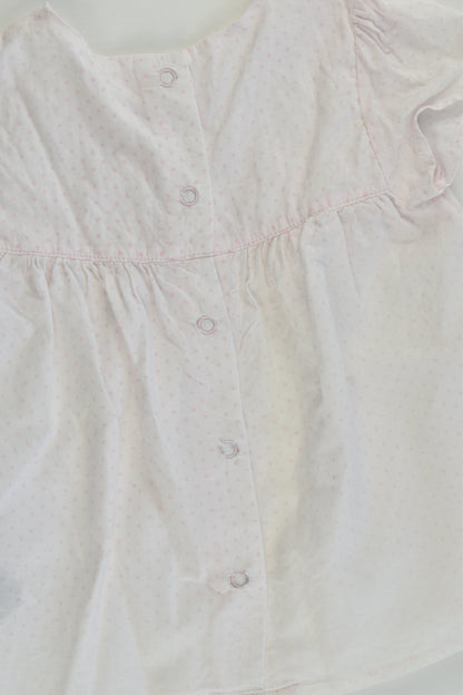 M&S Size 0 (6-9 months) Pink Mix Blouse