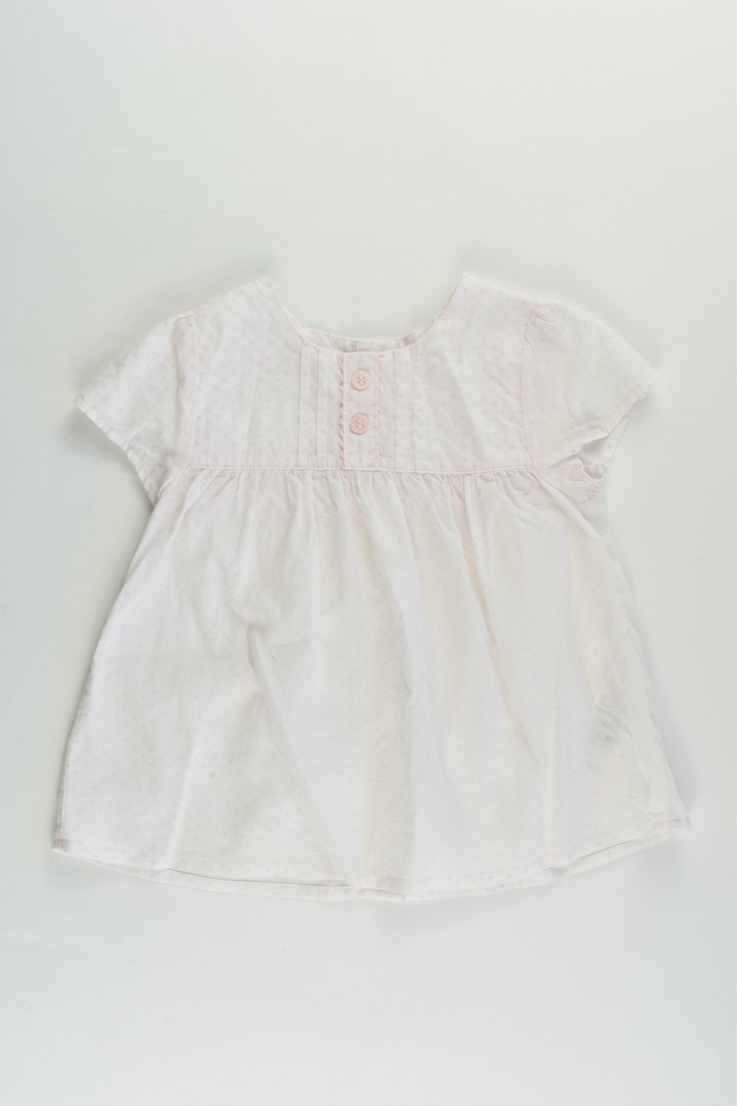 M&S Size 0 (6-9 months) Pink Mix Blouse