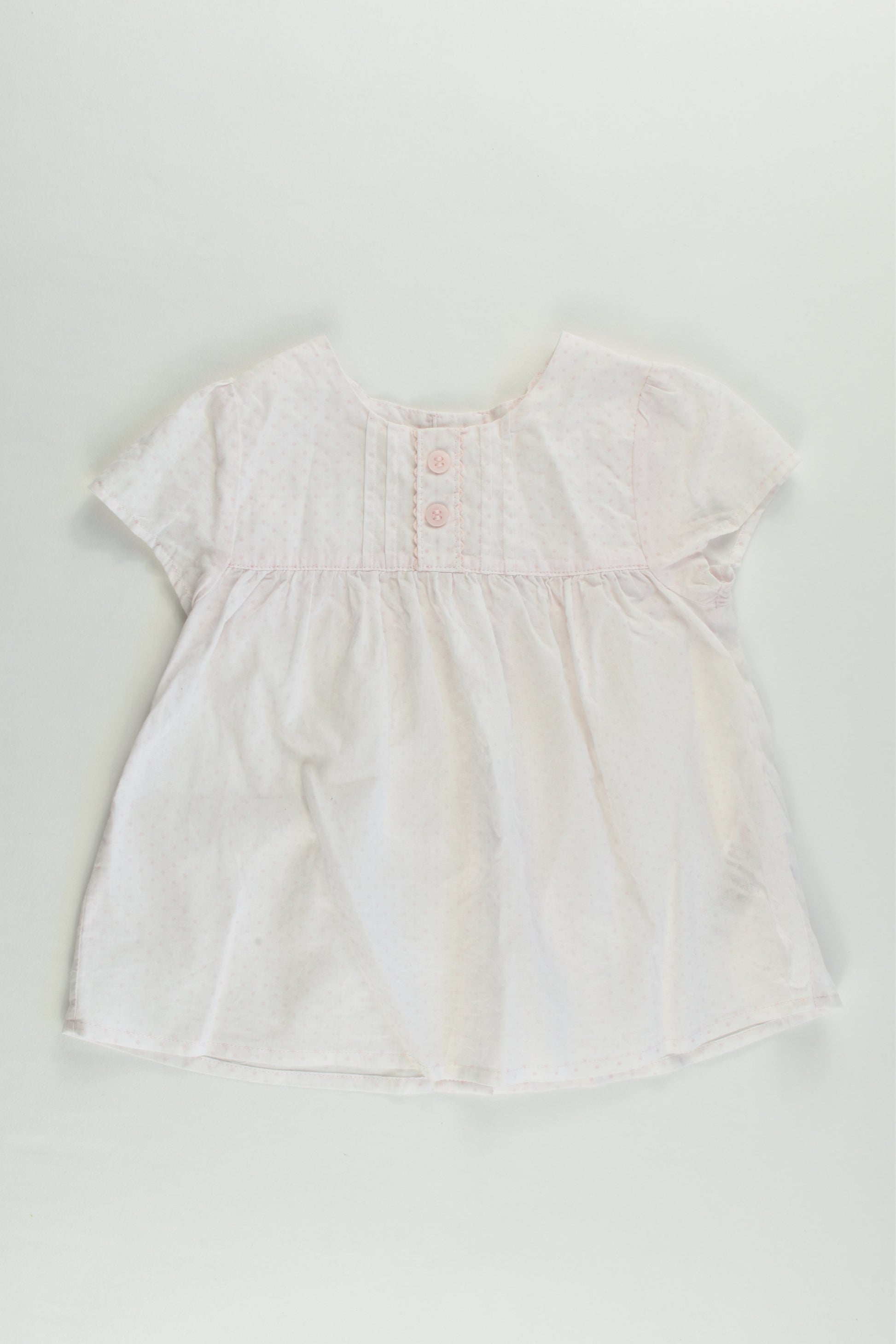 M&S Size 0 (6-9 months) Pink Mix Blouse