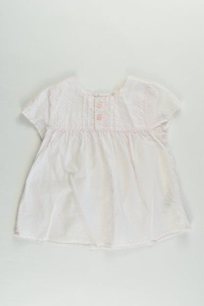 M&S Size 0 (6-9 months) Pink Mix Blouse