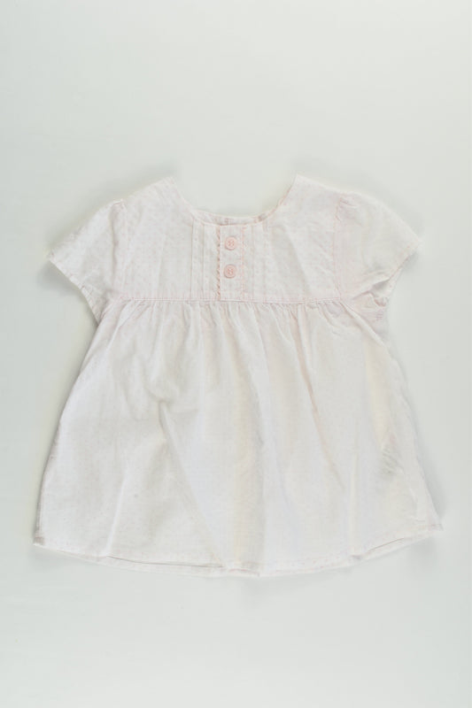 M&S Size 0 (6-9 months) Pink Mix Blouse