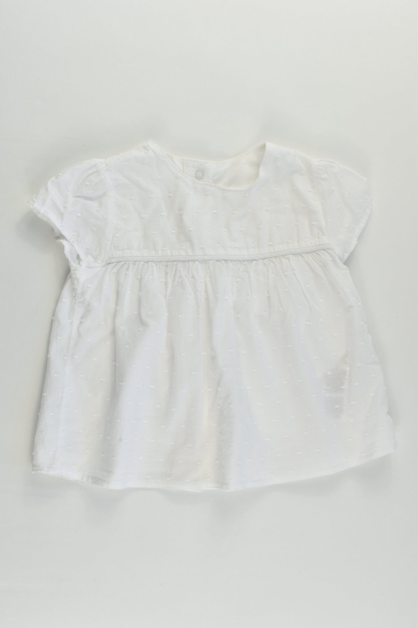 M&S Size 0 (6-9 months) White Blouse