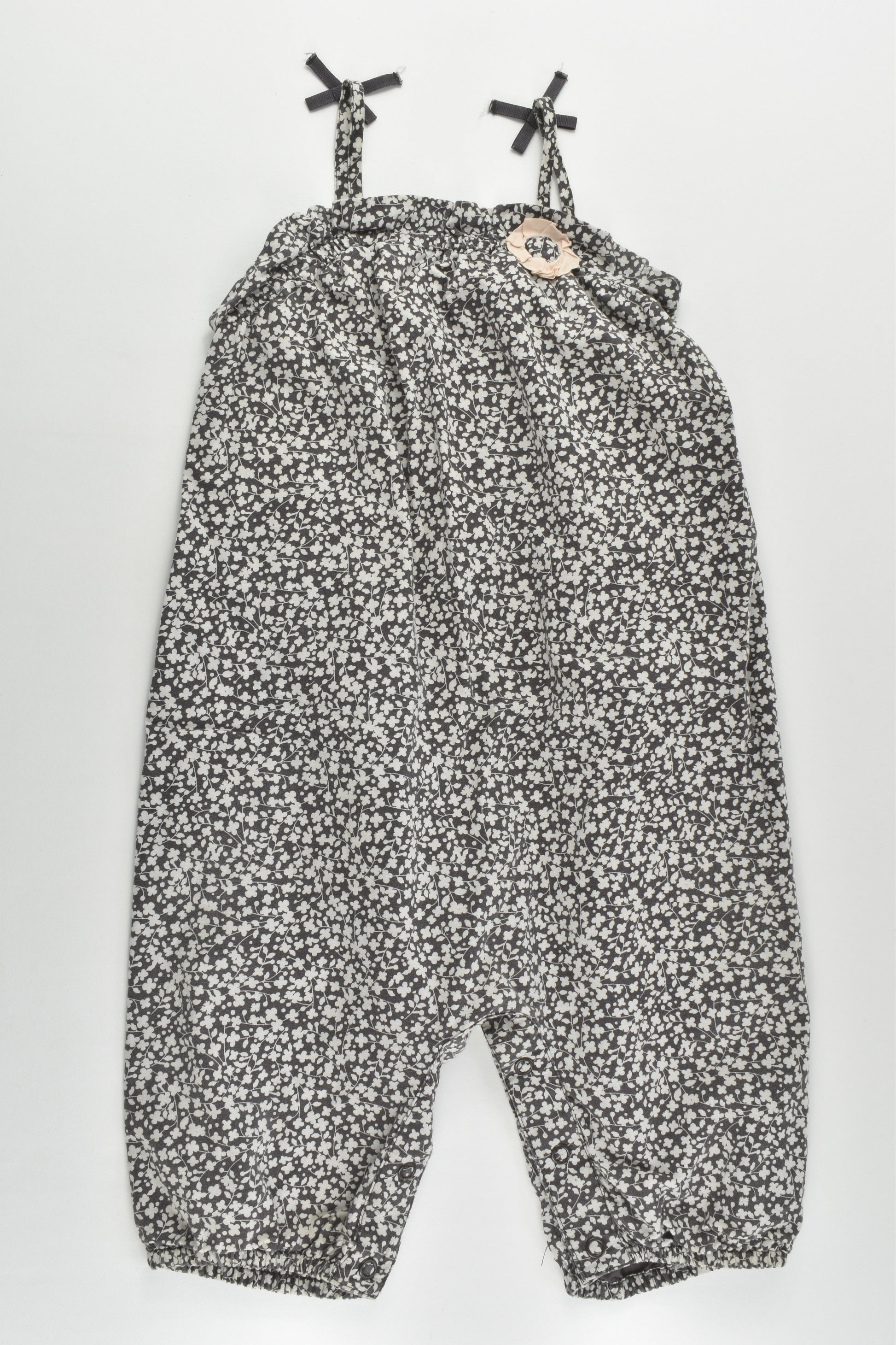 M&S Size 1 (12-18 months, 83 cm) Lightweight Lined Cotton Overalls