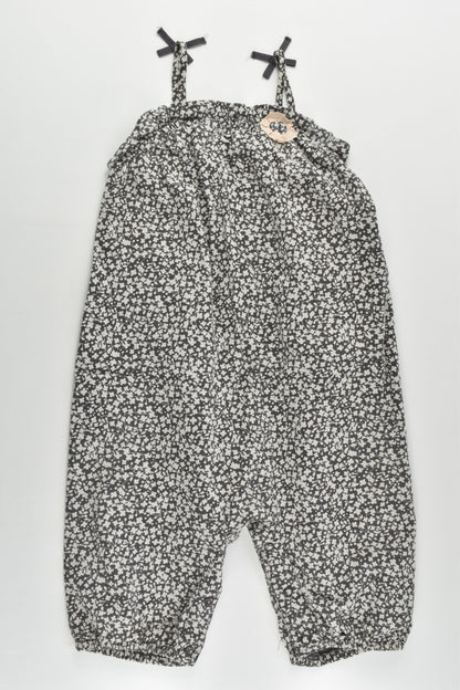 M&S Size 1 (12-18 months, 83 cm) Lightweight Lined Cotton Overalls