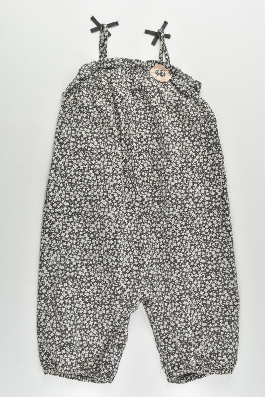 M&S Size 1 (12-18 months, 83 cm) Lightweight Lined Cotton Overalls