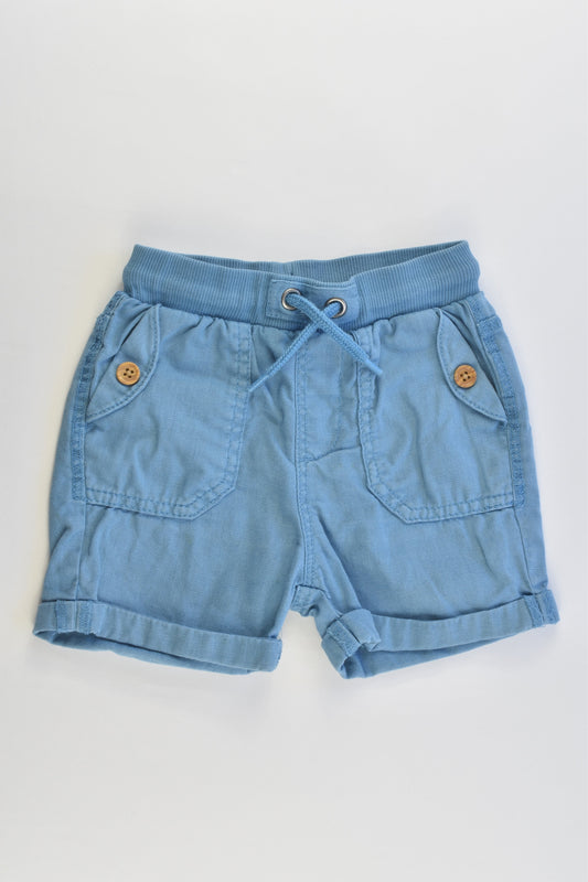 M&S Size 1-2 (18-24 months, 90 cm) Linen/Cotton Shorts