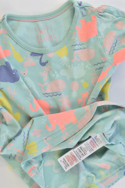 M&S Size 1-2 (90 cm) Animals T-shirt