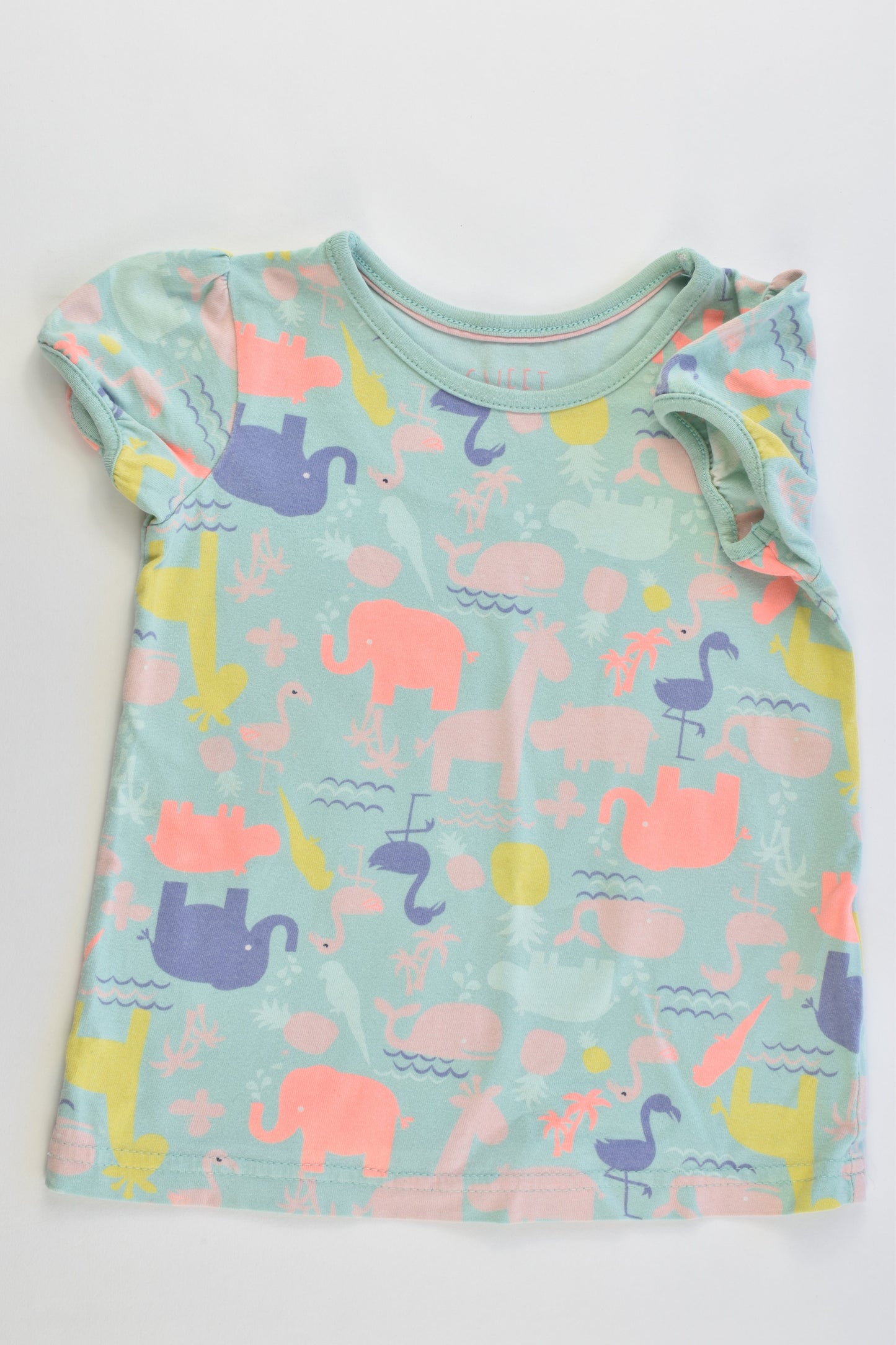 M&S Size 1-2 (90 cm) Animals T-shirt