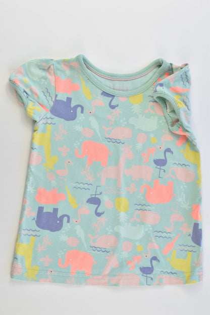 M&S Size 1-2 (90 cm) Animals T-shirt