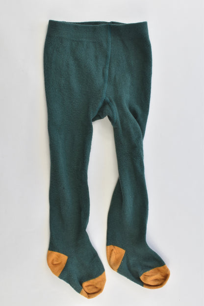 M&S Size 12-18 months Forest Lined Dress and Matching Tights