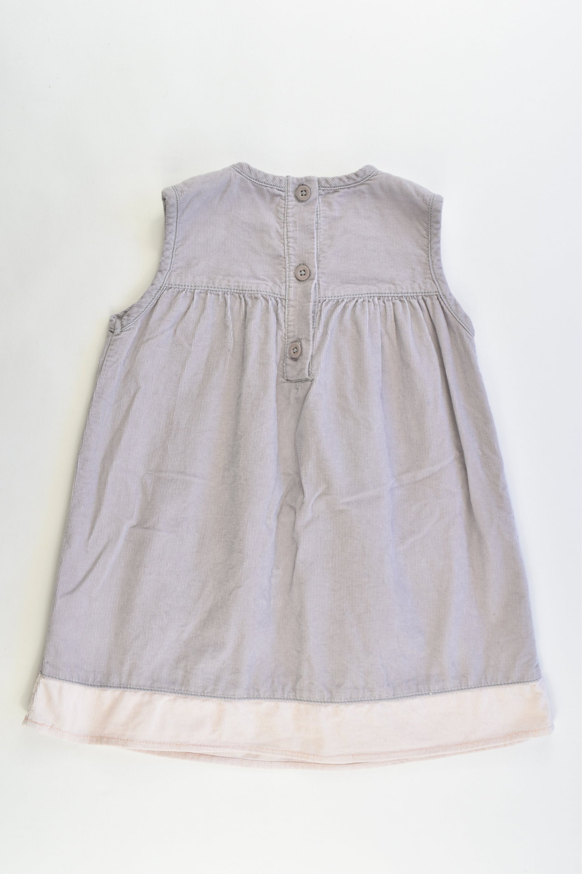 M&S Size 12-18 months Soft Cord Dress, Bodysuit and Tights