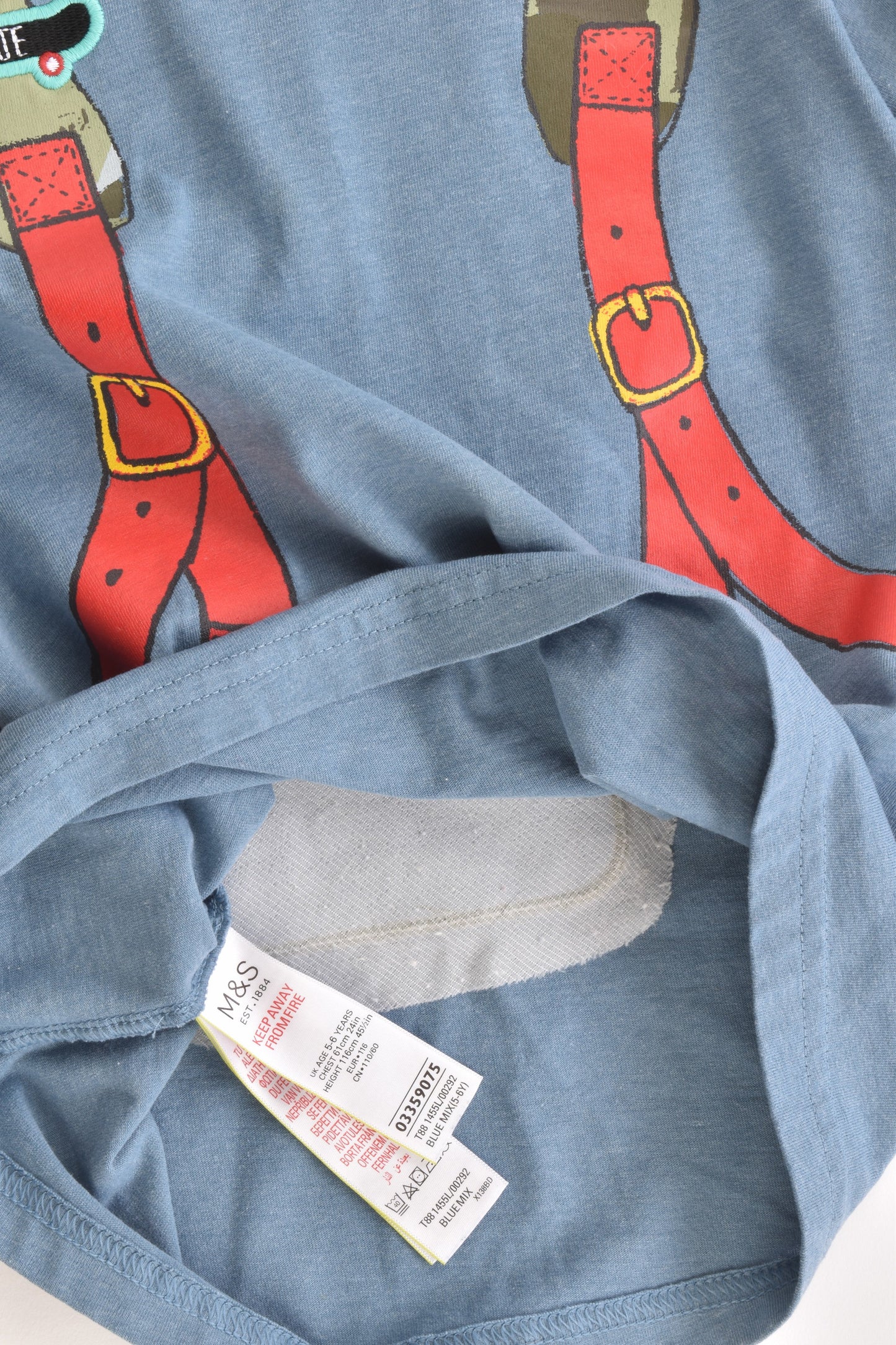 M&S Size 5-6 (116 cm) Backpack Top