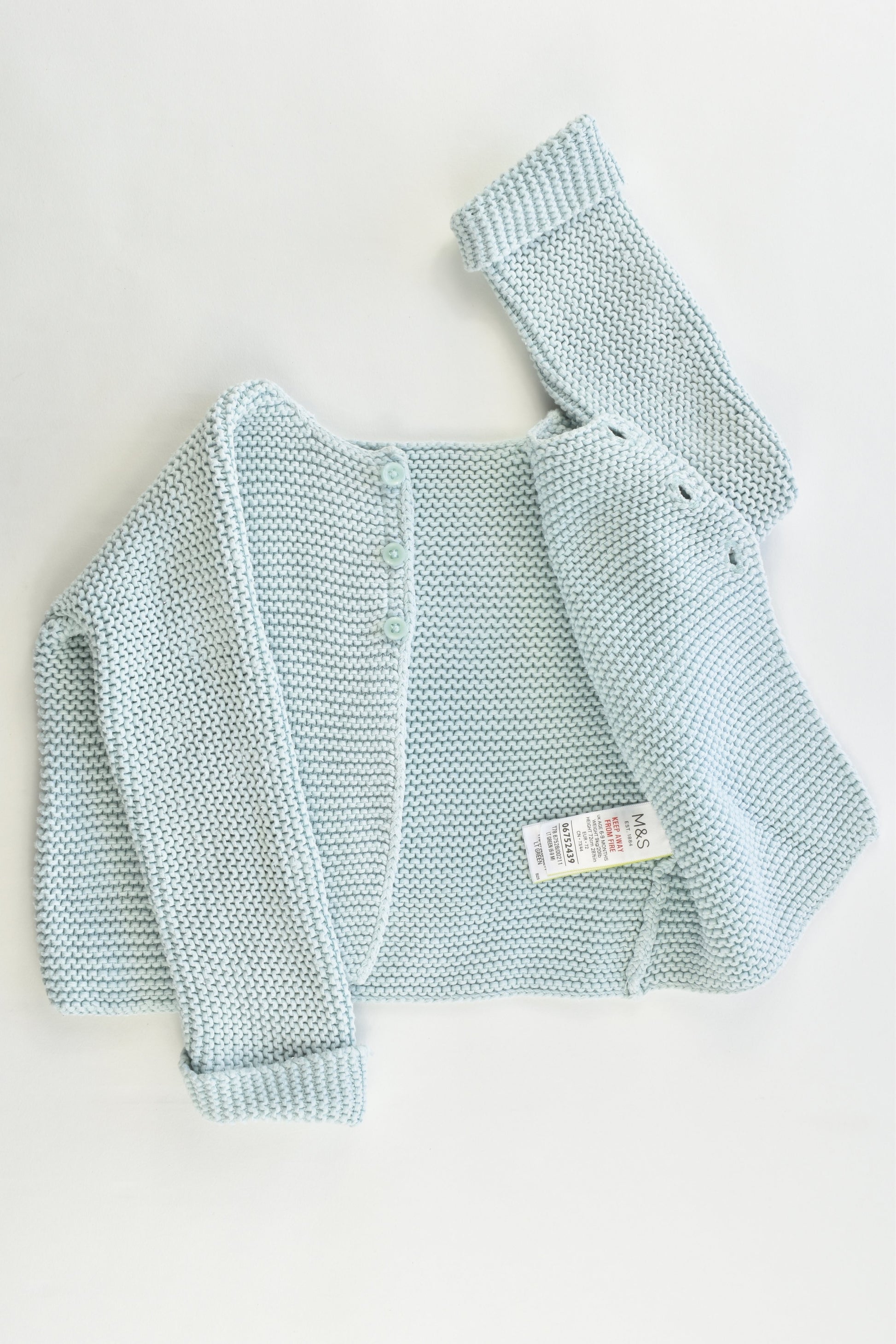 M&S Size 6-9 months (Generous) Knitted Cardigan