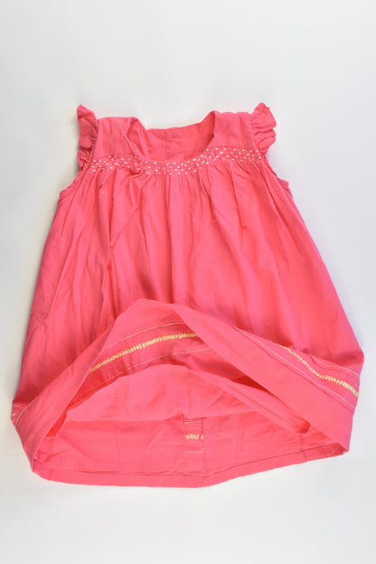 M&S Size 9-12 months Lined Dress and Matching Bloomers