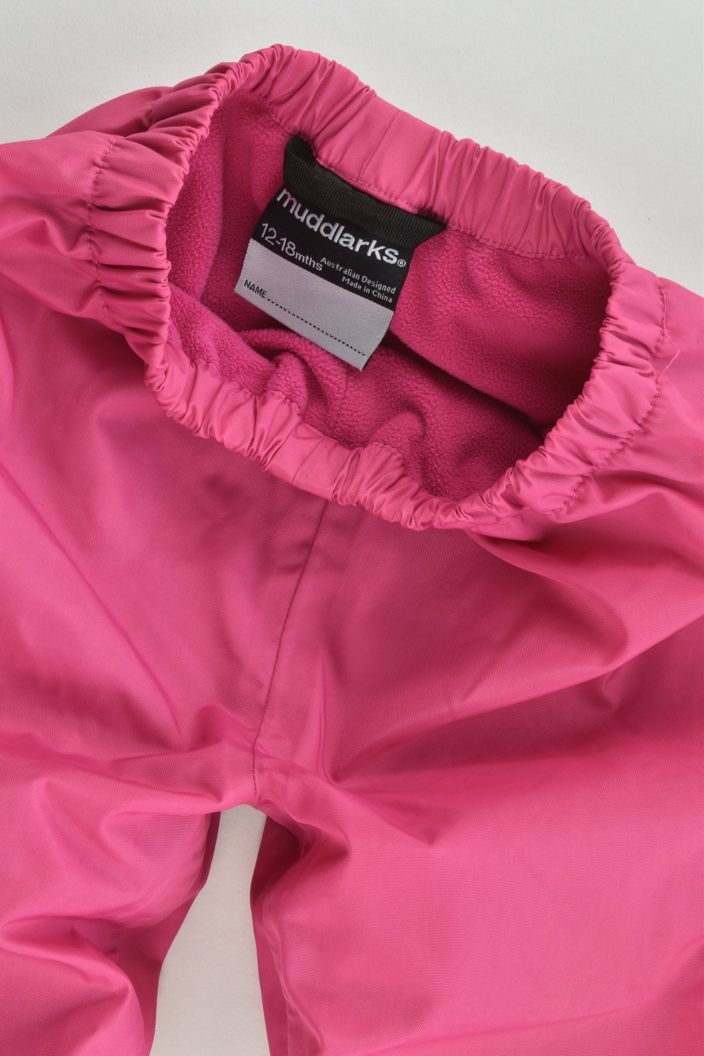 Muddlarks (AU) Size 1 (12-18 months) Waterproof Fleece Lined Crawler Pants