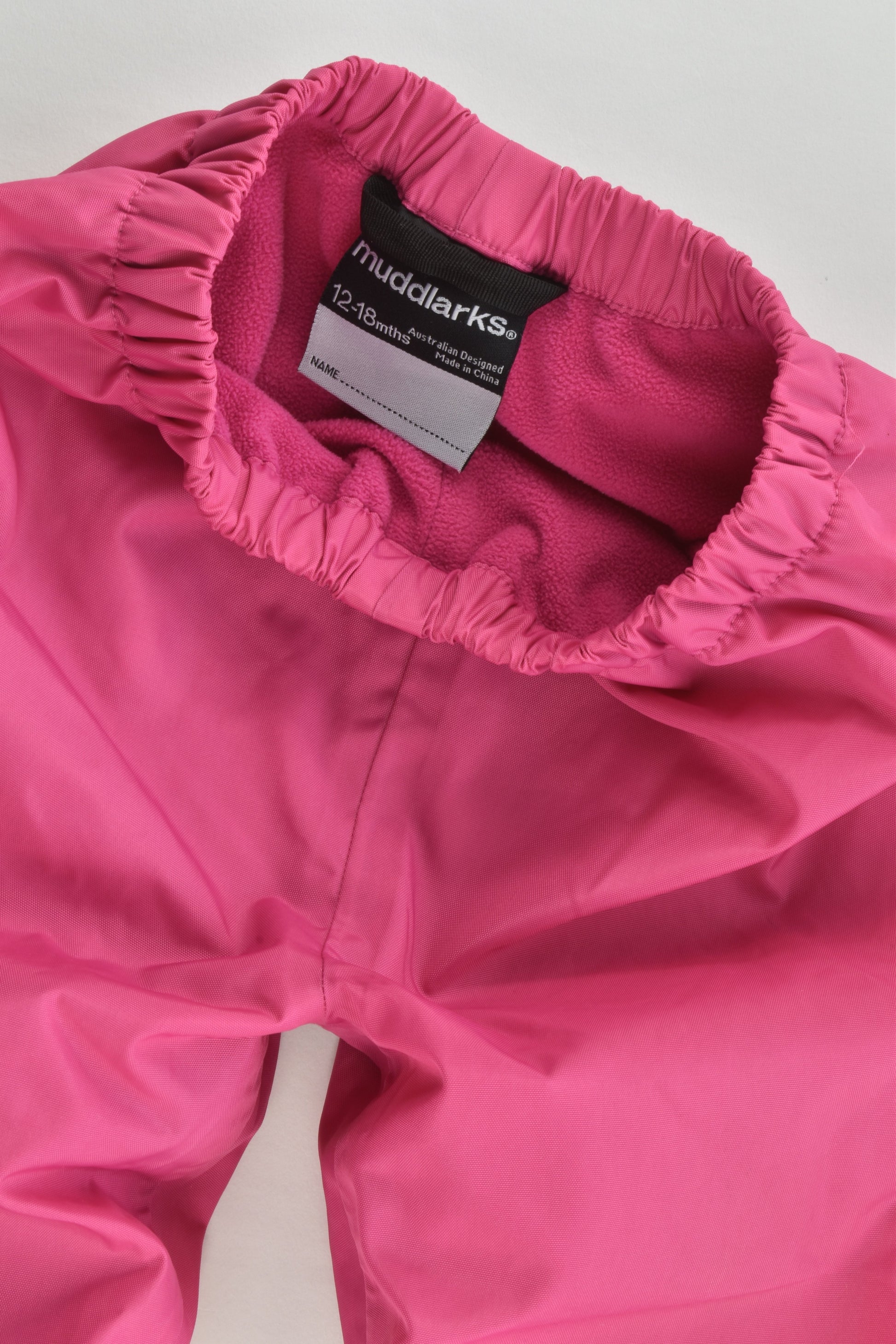 Muddlarks (AU) Size 1 (12-18 months) Waterproof Fleece Lined Crawler Pants