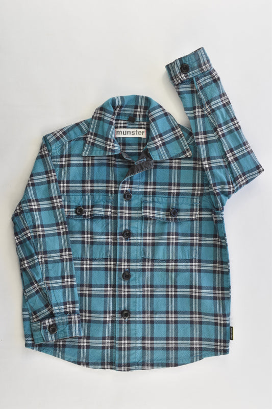 Munster Size 1 Collared Checked Casual Shirt