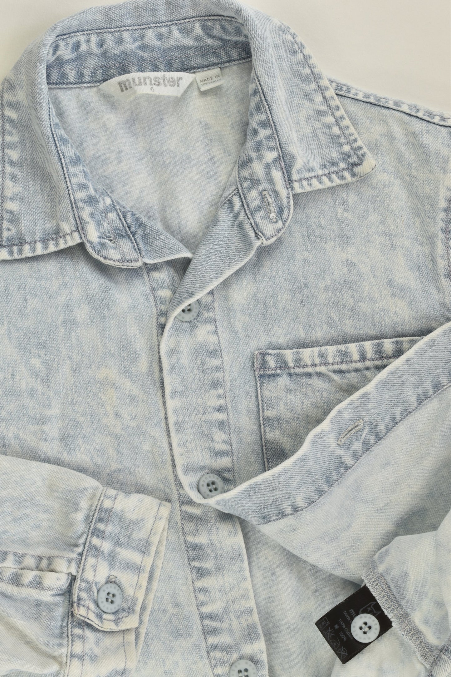 Munster Size 6 Denim Shirt