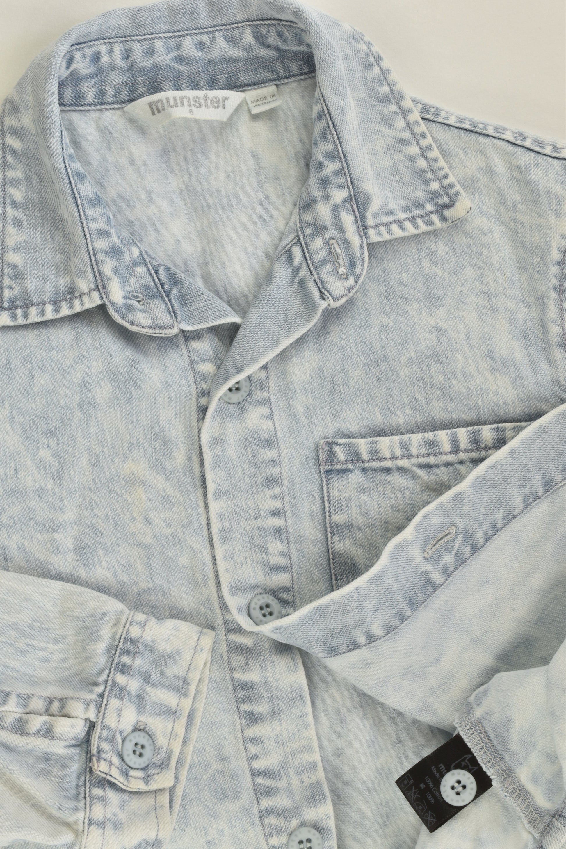 Munster Size 6 Denim Shirt