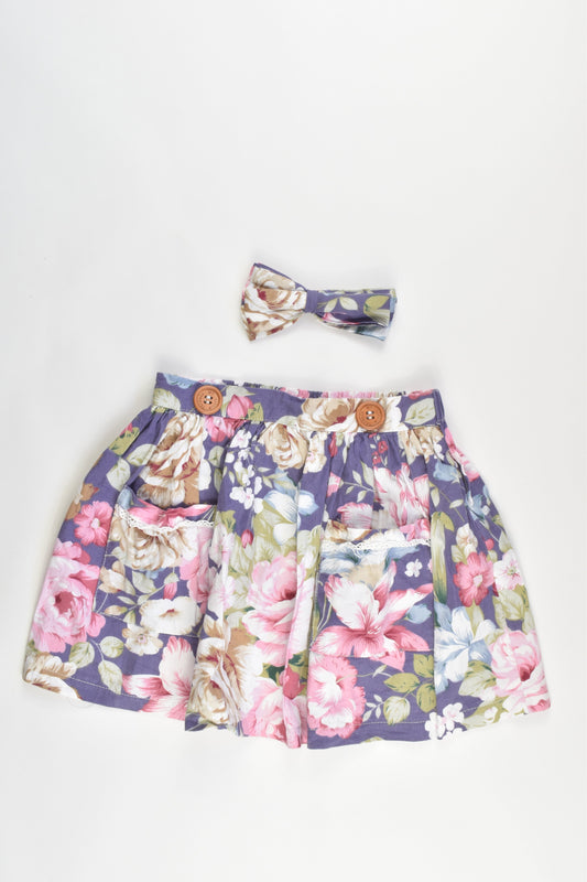 My Little Threads Size 4 Skirt and matching Bow