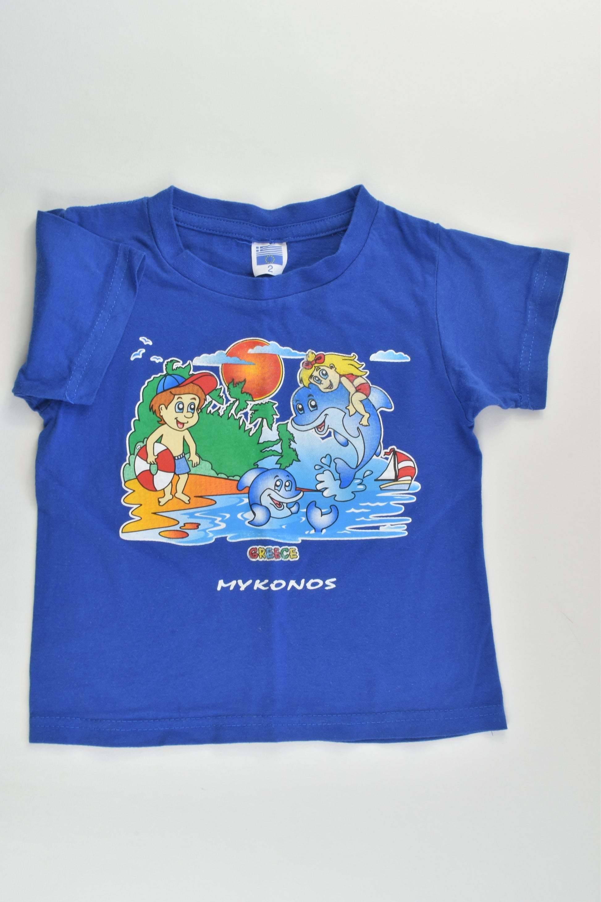Mykonos Greece Size 2 T-shirt
