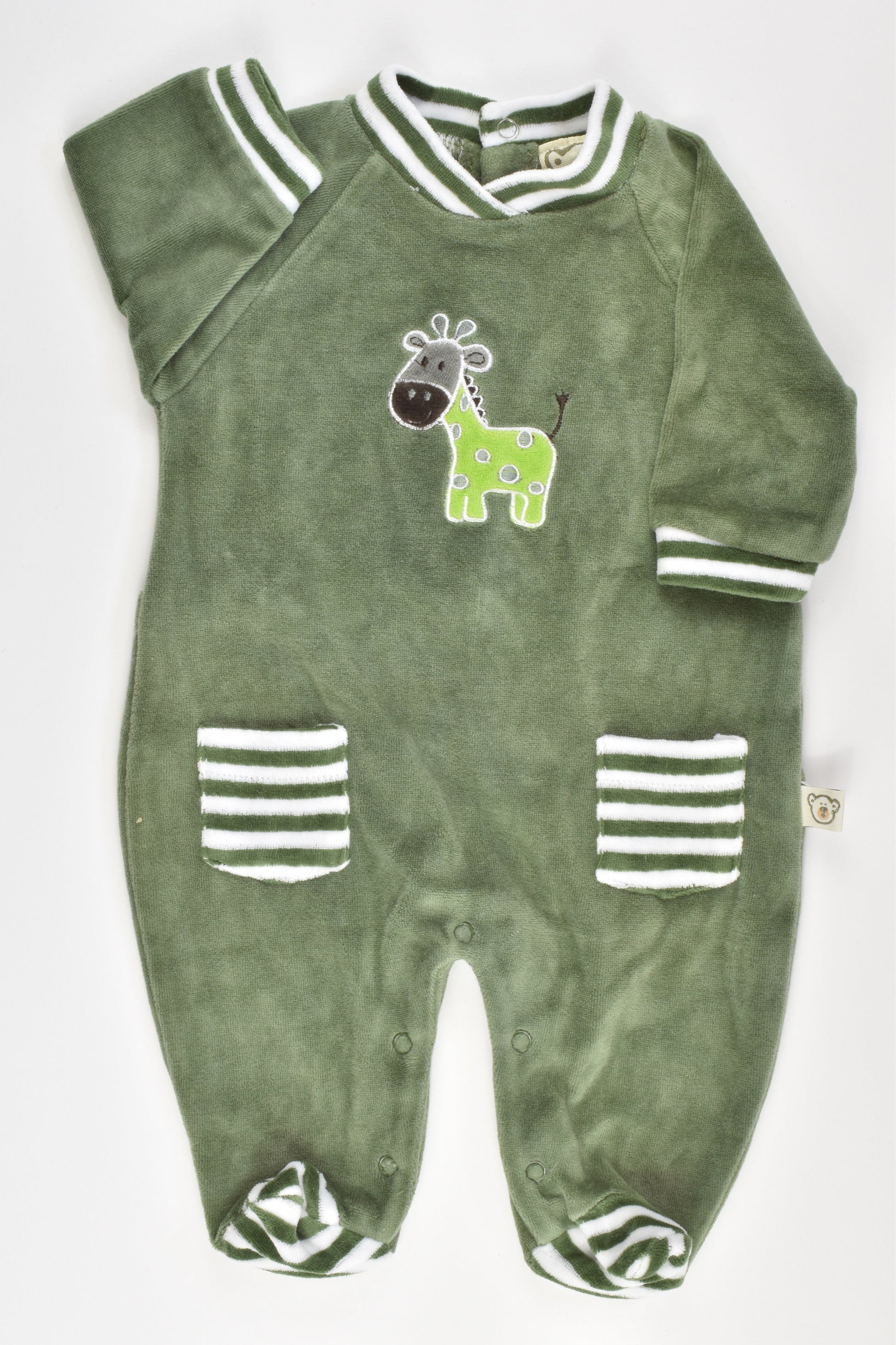 Nalle Finland Size 50 cm (Newborn) Velour Romper