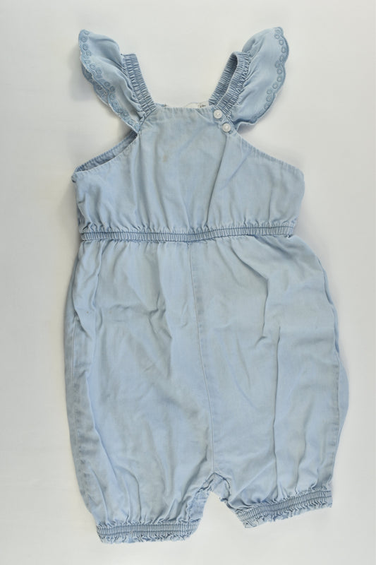 Name It Size 0 (74 cm) Lightweight Short Denim Playsuit