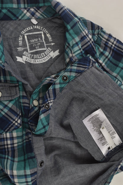 Name It Size 2 Checked Lined Shirt