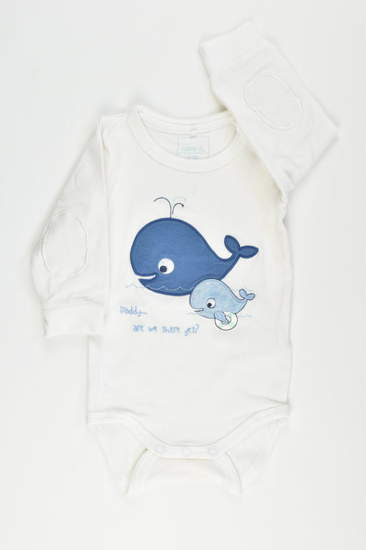 Name It Size 62 cm (2-4 months) "Daddy, Are We There Yet" Bodysuit