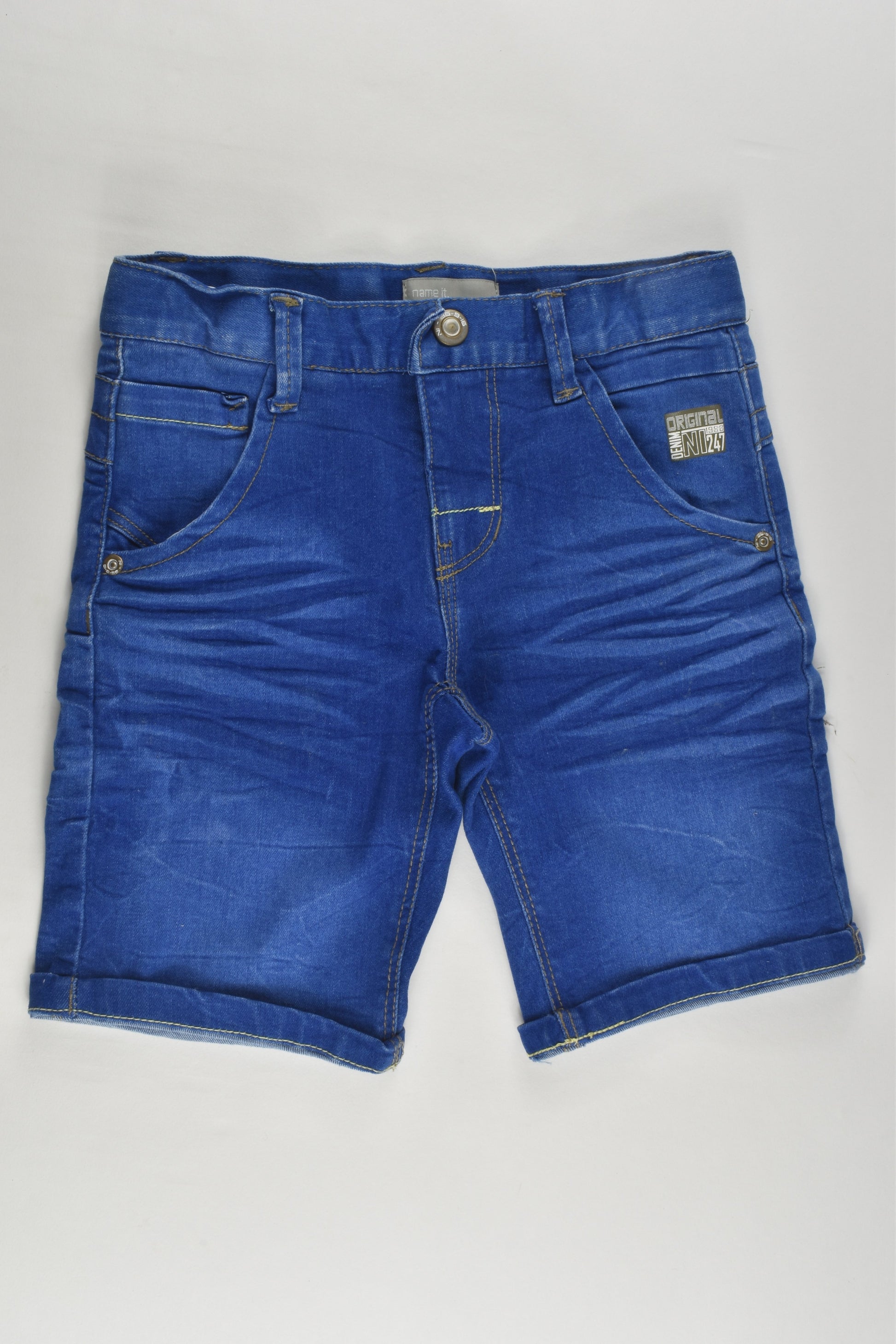 Name It Size 9 (134 cm) Stretchy Denim Shorts