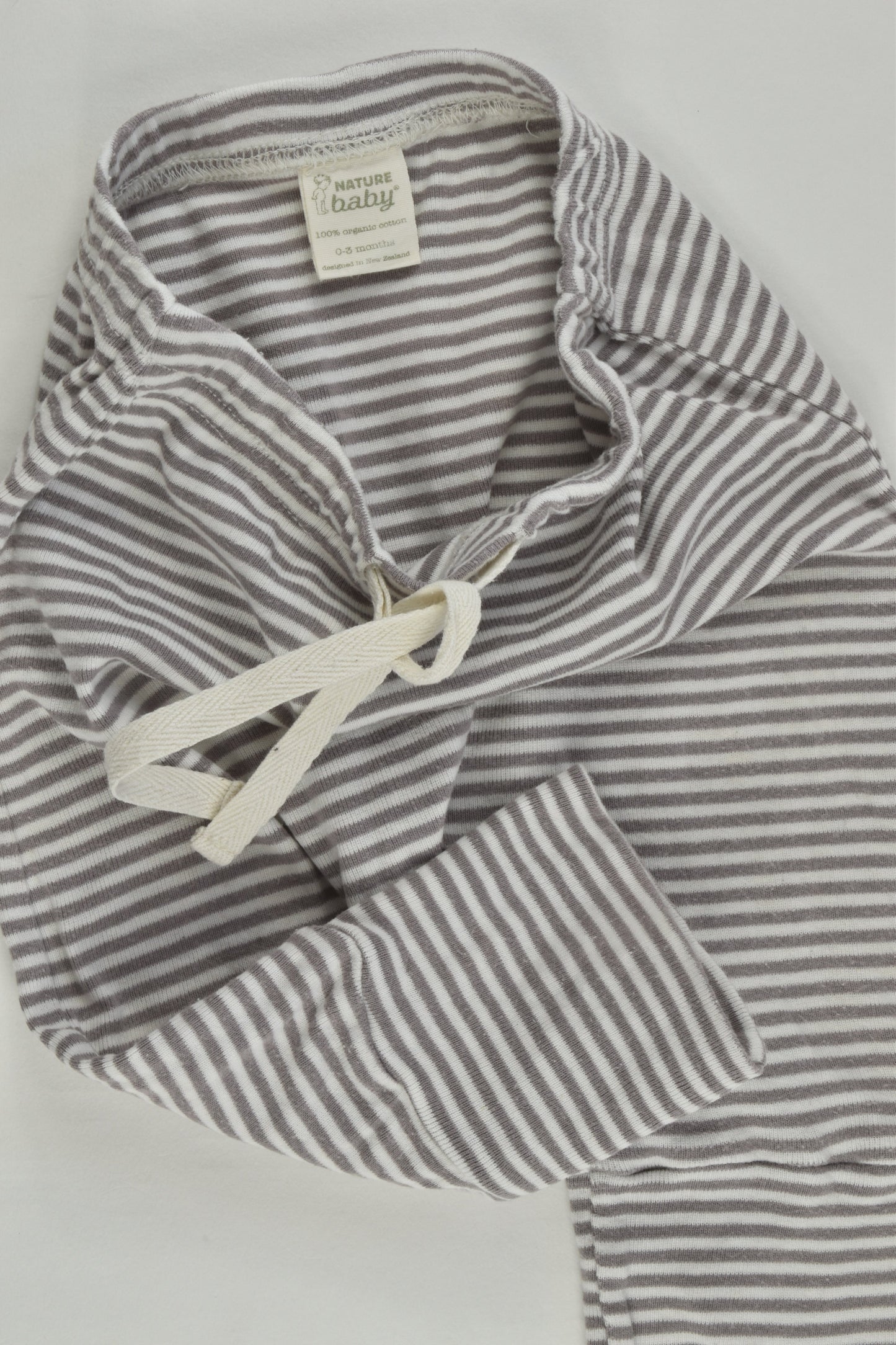 Nature Baby Size 000 (0-3 months) Organic Striped Pants