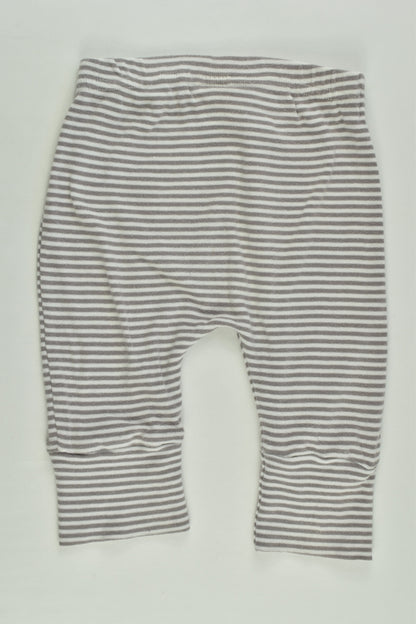 Nature Baby Size 000 (0-3 months) Organic Striped Pants