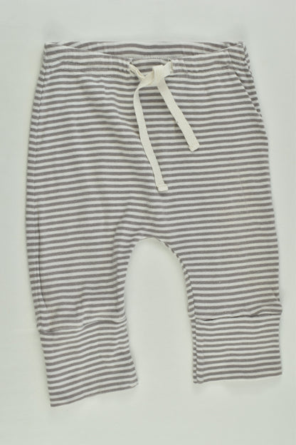 Nature Baby Size 000 (0-3 months) Organic Striped Pants