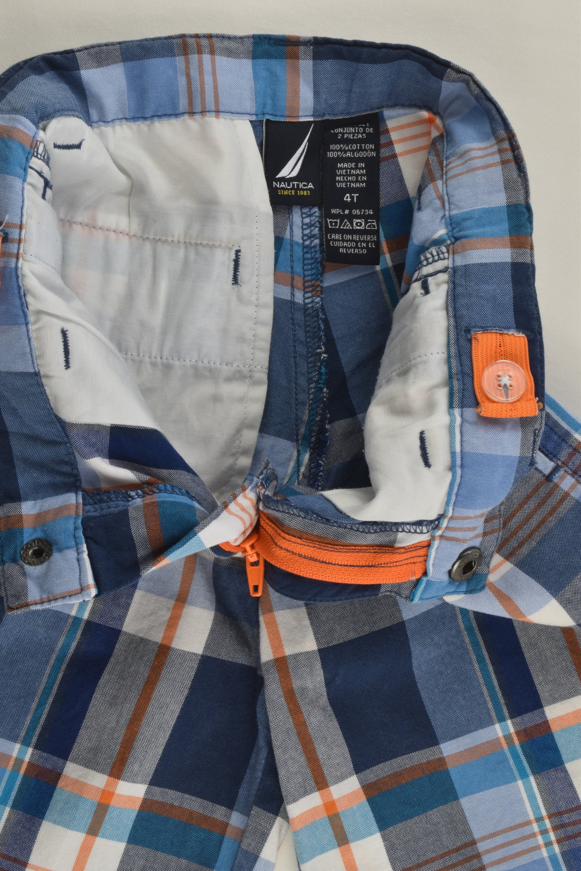 Nautica Size 4 Checked Lightweight Shorts