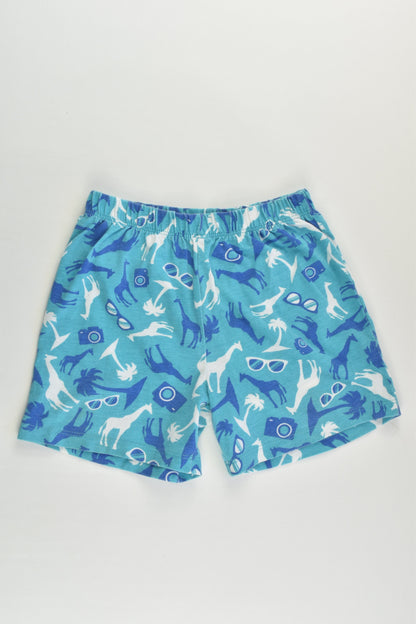 Neon Size 2 Giraffes, Palm Trees and Cameras Shorts