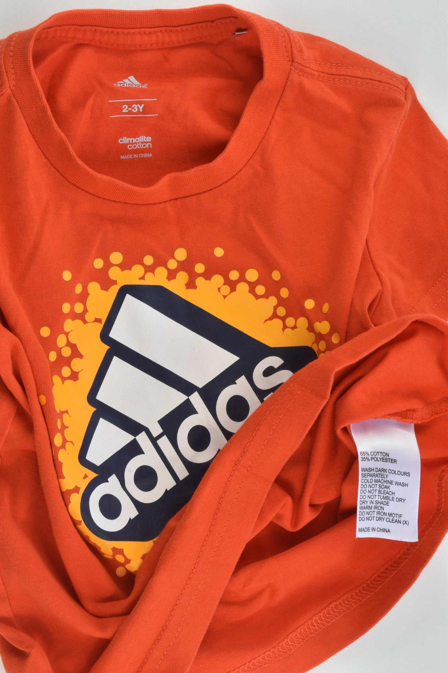 NEW Adidas Size 2-3 Climalite Cotton T-shirt