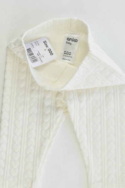 NEW Anko Baby Size 000 (0-3 months) Winter Leggins
