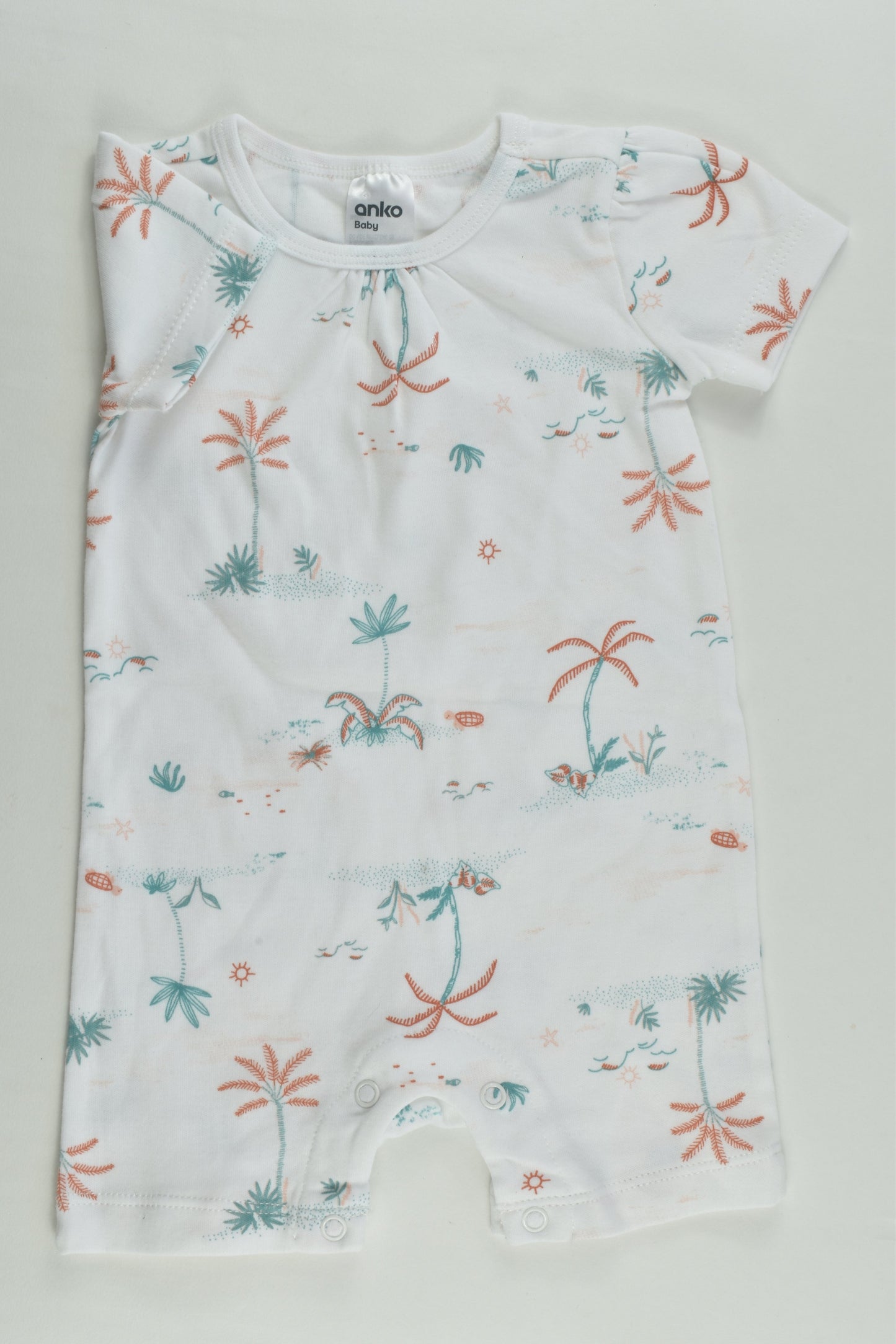 NEW Anko Size 00 Palm Trees Short Romper