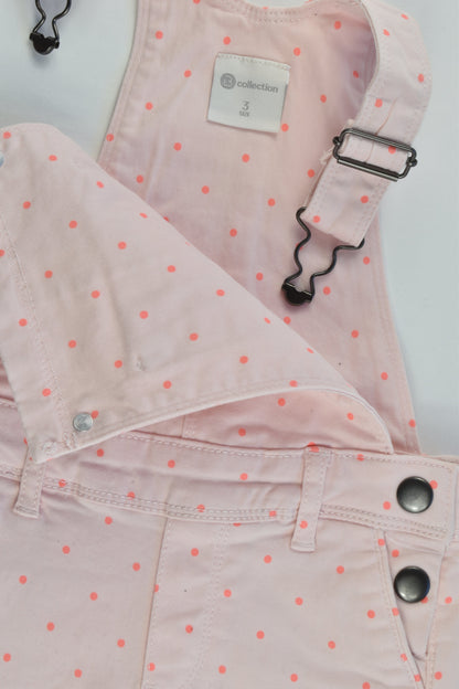 NEW B collection Size 3 Dots Stretchy Short Overalls
