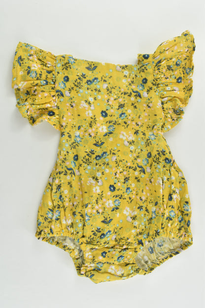 NEW Baby Berry Size 0 (6-12 months) Floral Muslin Summer Romper