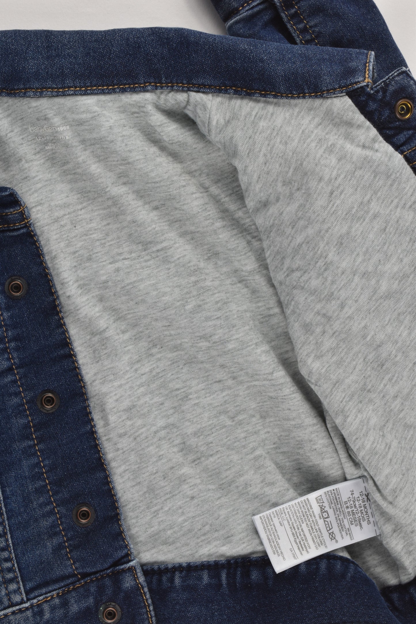 NEW Baby Gap Size 1 (12-18 months) Lined Denim Jacket