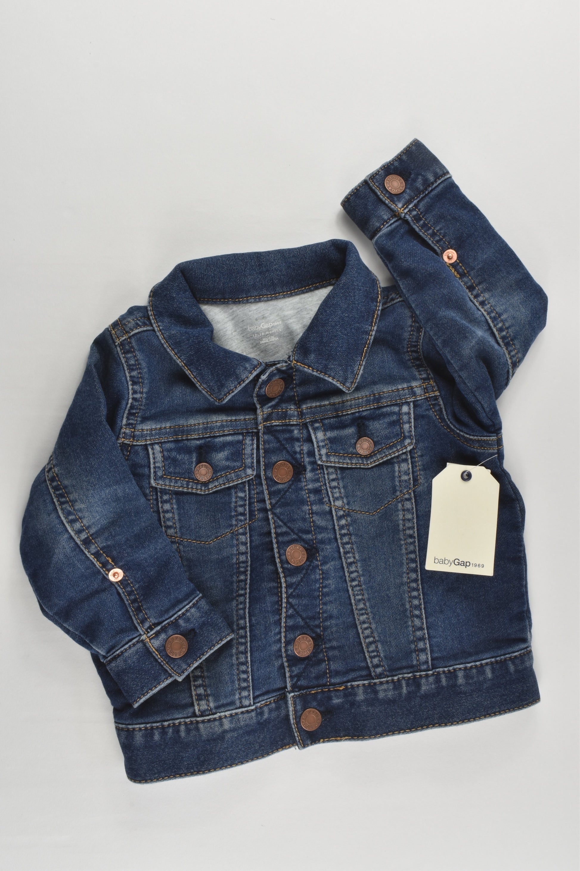 NEW Baby Gap Size 1 (12-18 months) Lined Denim Jacket