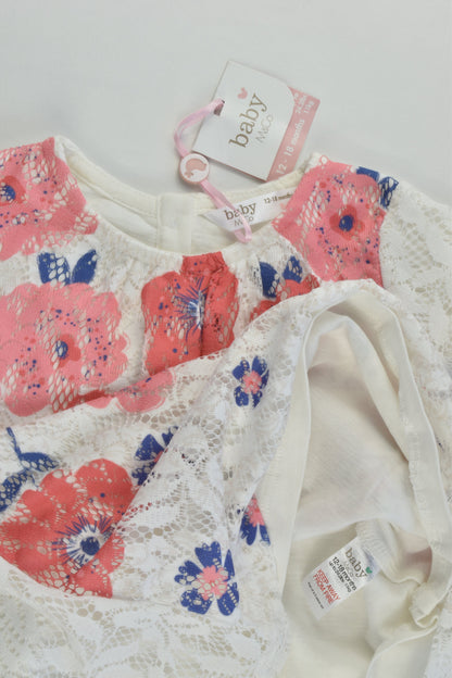 NEW Baby M&Co Size 1 (12-18 months) Lined Tunic