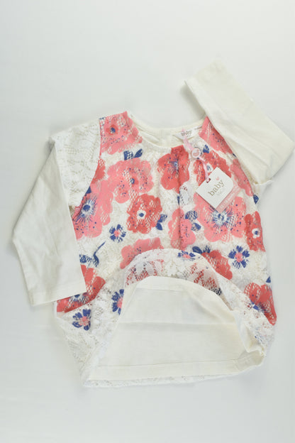 NEW Baby M&Co Size 1 (12-18 months) Lined Tunic